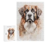 300 PCS Rompecabezas para Adultos Saint Bernard Dog Rompecabezas para Adultos Juegos De Relajación Regalos para Mujeres Regalos De Cumpleaños 300 PCS
