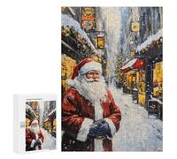 300 PCS Rompecabezas para Adultos Santa Claus Is Coming to Town Rompecabezas para Adultos Juegos De Relajación Regalos para Mujeres Regalos De Cumpleaños 300 PCS