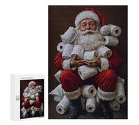 300 PCS Rompecabezas para Adultos Santas Toilet Paper Hoard Rompecabezas para Adultos Juego De Ingenio Pero Divertidos Y Regalos Humorísticos para Amigos Y Familiares 300 PCS