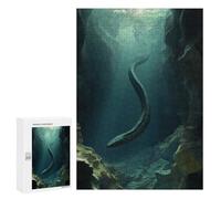 300 PCS Rompecabezas para Adultos Sea Serpent Eel in Cave Rompecabezas para Adultos Juego De Ingenio Regalo De Cumpleaños Difícil Y Desafiante 300 PCS
