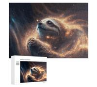 300 PCS Rompecabezas para Adultos Sloth in Cosmic Embrace Rompecabezas para Adultos Juguete Decoración De Pared Pero Divertido Y Humorístico Desafiante De Completar 300 PCS