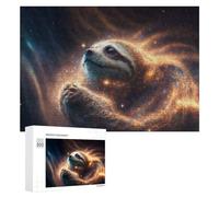 300 PCS Rompecabezas para Adultos Sloth in Cosmic Glow Rompecabezas para Adultos Juguetes Antiestrés Decoración del Hogar Cumpleaños Y Navidad 300 PCS