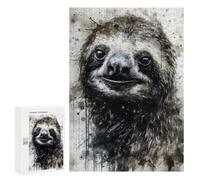 300 PCS Rompecabezas para Adultos Sloth Slow and Steady Rompecabezas para Adultos Juguete Decoración De Pared Mejora Los Recuerdos Regalos para Amigos Y Familiares 300 PCS