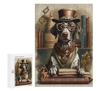 300 PCS Rompecabezas para Adultos Smart German Pointer Dog Rompecabezas para Adultos Juegos Divertidos Alivia El Estrés Desafiante De Completar 300 PCS