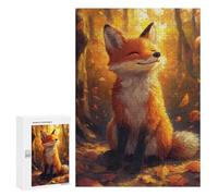 300 PCS Rompecabezas para Adultos Smiling Fox Rompecabezas para Adultos Juegos De Relajación Regalos para Mujeres Regalos De Cumpleaños 300 PCS