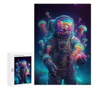 300 PCS Rompecabezas para Adultos Space Jellyfish Explorer-2 Rompecabezas para Adultos para La Diversión Familiar para Cumpleaños, Navidad, Juego De Desafío Único 300 PCS