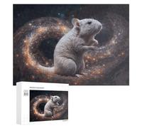 300 PCS Rompecabezas para Adultos Space Rat A Cosmic Adventure Rompecabezas para Adultos Juguete Decoración De Pared Pero Divertido Y Humorístico Desafiante De Completar 300 PCS