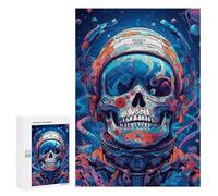 300 PCS Rompecabezas para Adultos Space Skull Helmet Artwork -1 Rompecabezas para Adultos Juguetes Antiestrés Decoración del Hogar Cumpleaños Y Navidad 300 PCS