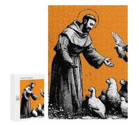300 PCS Rompecabezas para Adultos St Francis of Assisi Saint Rompecabezas para Adultos Juego De Ingenio Pero Divertidos Y Regalos Humorísticos para Amigos Y Familiares 300 PCS