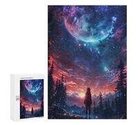 300 PCS Rompecabezas para Adultos Starry Nights Embrace Rompecabezas para Adultos Juguete Decoración De Pared Mejora Los Recuerdos Regalos para Amigos Y Familiares 300 PCS