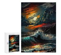 300 PCS Rompecabezas para Adultos Stormly Ocean 2 Rompecabezas para Adultos Juego De Ingenio Pero Divertido Y Humorístico Actividades Divertidas En Casa, 300 PCS