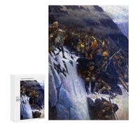 300 PCS Rompecabezas para Adultos Suvorov Crossing The Alps Rompecabezas para Adultos Juegos Relajantes Corte De Precisión Cumpleaños Y Navidad 300 PCS