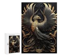 300 PCS Rompecabezas para Adultos The Golden Phoenix Rompecabezas para Adultos Juguete Decoración De Pared Mejorar La Memoria Regalos para Amigos Y Familiares 300 PCS