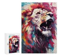 300 PCS Rompecabezas para Adultos The Kings Roar Rompecabezas para Adultos Juegos Familiares Regalos para Mujeres Interacción Entre Padres E Hijos 300 PCS