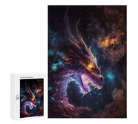 300 PCS Rompecabezas para Adultos The Rainbow Elder Dragon Rompecabezas para Adultos Juguete Decoración De Pared Mejora Los Recuerdos Regalos para Amigos Y Familiares 300 PCS