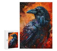 300 PCS Rompecabezas para Adultos The Raven In Flames Rompecabezas para Adultos Juego De Ingenio Pero Divertidos Y Regalos Humorísticos para Amigos Y Familiares 300 PCS