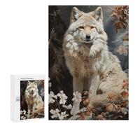 300 PCS Rompecabezas para Adultos The White Wolf Rompecabezas para Adultos Juegos Divertidos Alivia El Estrés Desafiante De Completar 300 PCS