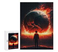 300 PCS Rompecabezas para Adultos The World Is on Fire Rompecabezas para Adultos Juego De Ingenio Pero Divertidos Y Regalos Humorísticos para Amigos Y Familiares 300 PCS