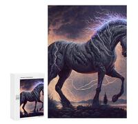 300 PCS Rompecabezas para Adultos Thundering Horse Epic Lightning Display Rompecabezas para Adultos Juguete Decoración De Pared Decoración 300 PCS