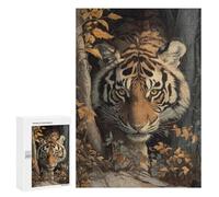 300 PCS Rompecabezas para Adultos Tiger in The Woods Rompecabezas para Adultos Juego De Ingenio Pero Divertidos Y Regalos Humorísticos para Amigos Y Familiares 300 PCS
