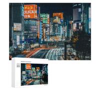 300 PCS Rompecabezas para Adultos Tokyo Nights Urban Lights Rompecabezas para Adultos Juguete Decoración De Pared Pero Divertido Y Humorístico Desafiante De Completar 300 PCS
