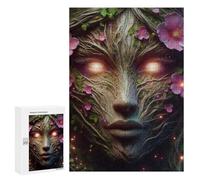 300 PCS Rompecabezas para Adultos Tree Spirit Face Rompecabezas para Adultos Juegos Relajantes Corte De Precisión Cumpleaños Y Navidad 300 PCS