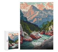 300 PCS Rompecabezas para Adultos Triglav National Park, Slovenia Rompecabezas para Adultos Juguete Decoración De Pared Arte De Pared Desafiante De Completar 300 PCS