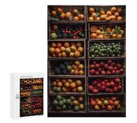 300 PCS Rompecabezas para Adultos Tropical Fruit Market Rompecabezas para Adultos Juegos De Relajación Regalos para Mujeres Regalos De Cumpleaños 300 PCS