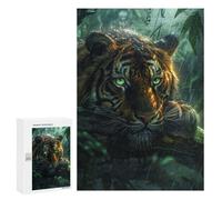 300 PCS Rompecabezas para Adultos Tropical Rain Forest Tiger Juego Familiar De Rompecabezas Análisis Y Lógica Interacción Entre Padres E Hijos 300 PCS