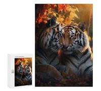 300 PCS Rompecabezas para Adultos Valentines Day Tigers Love Rompecabezas para Adultos Juego De Ingenio Pero Divertidos Y Regalos Humorísticos para Amigos Y Familiares 300 PCS