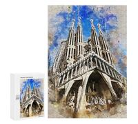 300 PCS Rompecabezas para Adultos Watercolor Sagrada Familia Rompecabezas para Adultos Juego De Ingenio Pero Divertidos Y Regalos Humorísticos para Amigos Y Familiares 300 PCS