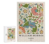 300 PCS Rompecabezas para Adultos William Morris Lodden Floral Pattern Rompecabezas para Adultos Juegos Familiares Regalos para Mujeres 300 PCS