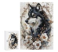 300 PCS Rompecabezas para Adultos Wolf in Bloom Rompecabezas para Adultos Juegos Familiares Regalos para Mujeres Interacción Entre Padres E Hijos 300 PCS