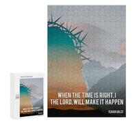 300 PCS Rompecabezas para Adultos Y Adolescentes Christian Quote of Bible 4 Rompecabezas para Adultos Juego Familiar Desafío Difícil 300 PCS