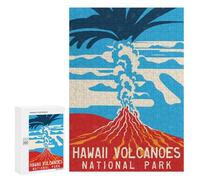 300 PCS Rompecabezas para Adultos Y Adolescentes Hawaii Volcanoes Poster Rompecabezas para Adultos Juegos De Relajación Desafío Difícil Interacción Entre Padres E Hijos 300 PCS