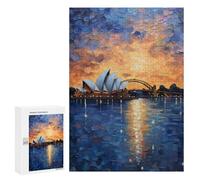 300 PCS Rompecabezas para Adultos Y Adolescentes Sydney Opera House Rompecabezas para Adultos Juego Familiar Desafío Difícil 300 PCS