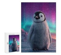 300 PCS Rompecabezas Penguin Aurora Borealis Rompecabezas para Adolescentes, Divertidos Y con Humor. Cada Pieza Es Única: Juguetes Educativos De Aprendizaje 300 PCS