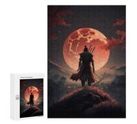 300 PCS Rompecabezas Samurai Moonlit Journey Rompecabezas para Adultos Juguetes Antiestrés Vacaciones En Casa Matar El Tiempo Interacción Entre Padres E Hijos 300 PCS