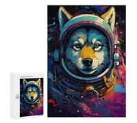 300 PCS Rompecabezas Space Wolf Adventure Rompecabezas para Adolescentes, Divertidos Y con Humor. Cada Pieza Es Única: Juguetes Educativos De Aprendizaje 300 PCS