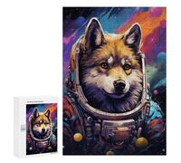 300 PCS Rompecabezas Space Wolf Explorer Rompecabezas para Adultos Juguetes Antiestrés Vacaciones En Casa Matar El Tiempo Interacción Entre Padres E Hijos 300 PCS