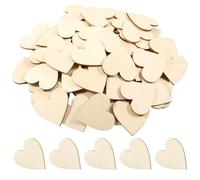 300 Pcs Small Wooden Heart DIY Unfinished Wood Craft For Painting Home Party Holiday Para Escribir, Pintura