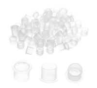 300 Pcs Vasos de Tinta para Tatuajes (Talla S) - Tapas de Tinta Tatuaje de Plástico Transparente, Cups Tattoo para Tatuadores Profesionales y Aficionados