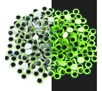300 Pcs Wiggle Googly Eyes Glow In The Dark Sticky Googly Eyes Autoadhesivo Googly Wiggle Eyes Adecuado Para Manualidades Actividades De Halloween (8 Mm)