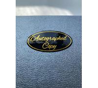 300 pegatinas autografiadas de 1 x 2 pulgadas, color negro y dorado, autografiadas por el autor, calcomanías para libros de tapa blanda y novelas