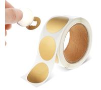 300 pegatinas para rascar, 2,5 cm, redondas, para manualidades, para sorpresas, Navidad, bodas (dorado)