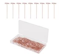 300 Piezas Alfileres en Forma de T, 38mm Alfileres en t de Acero Inoxidable Pasadores Rectos para Peluca para Bloquear Proyectos de Tejido Crochet Costura Joyería Modelado y Manualidades