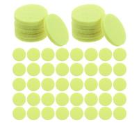 300 Piezas Almohadillas Difusoras de Aceite para Coche 30mm | Recambio de Aromaterapia, Tela No Tejida Amarilla, Alta Absorción, para Ventanilla y Frascos