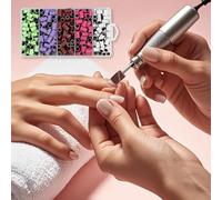 300 Piezas Bandas de Lijado para Uñas, Puntas de Lijadora de Mangos Profesionales en Grano 80#, 120#, 150#, 180#, 240# para Manicura y Pedicura, Accesorios de Nail Art para Salones y Uso Doméstico