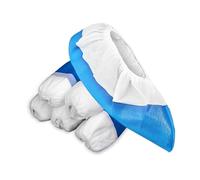 300 Piezas Cubrezapatos Desechables,Jicyor Engrosada Antideslizante Protector De Zapatos Utilice Polietileno De Alta Calidad Prueba De Polvo Cubiertas Suelo Aplicable Dentro De 46 Yardas Unisexo (50)