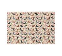 300 Piezas de Dachshund Floral Vintage Flowers Doxie Doxie Dachshunds Lindos Rompecabezas para Adultos - Rompecabezas de Madera para Adultos Mayores